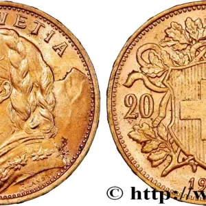 Gros Lot OR, PALLADIUM ET PLATINE INVESTISSEMENT 20 Francs "Vreneli" 1922 Berne fwo_864297 Monde