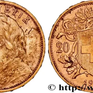 Pas Cher OR, PALLADIUM ET PLATINE INVESTISSEMENT 20 Francs or "Vreneli" 1927 Berne fwo_864301 Monde