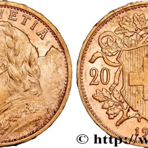 Nouveauté OR, PALLADIUM ET PLATINE INVESTISSEMENT 20 Francs or "Vreneli" 1927 Berne fwo_864307 Monde