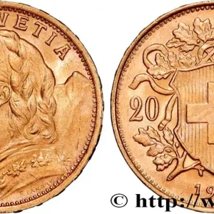 OR, PALLADIUM ET PLATINE INVESTISSEMENT 20 Francs or "Vreneli" 1947 Berne fwo_864323 Monde Offre Exclusive