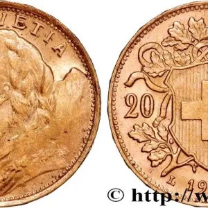 OR, PALLADIUM ET PLATINE INVESTISSEMENT 20 Francs "Vreneli" 1935 Berne fwo_864351 Monde Meilleur Choix