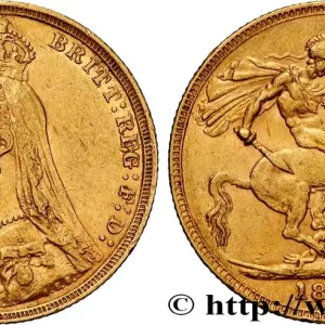 Expédié Aujourd’hui OR, PALLADIUM ET PLATINE INVESTISSEMENT 1 Souverain Victoria buste du jubilé 1891 Londres fwo_865279 Monde