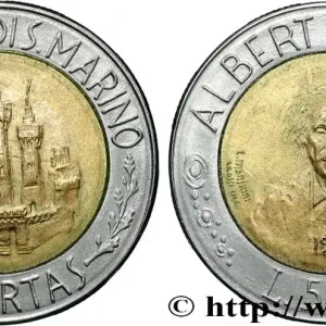 Top Vente SAINT-MARIN 500 Lire Albert Einstein 1984 Rome - R fwo_865858 Monde