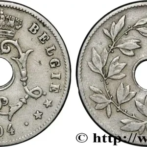 Expédié Aujourd’hui BELGIQUE 10 Centiemen (Centimes) Léopold II 1904 fwo_865870 Monde