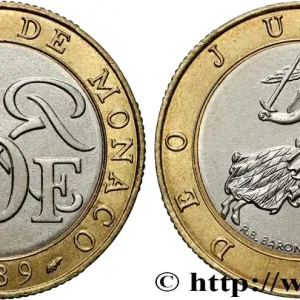 Garantie Incluse MONACO 10 Francs Rainier III 1989 Paris fwo_866009 Monde