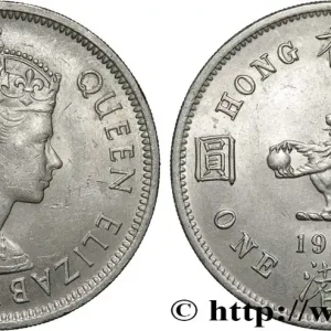 HONG KONG 1 Dollar Elisabeth II couronnée 1973 fwo_866153 Monde Bon Marché