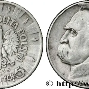 Commande En Gros POLOGNE 5 Zlotych Joseph Pilsudski 1935 Varsovie fwo_866525 Monde