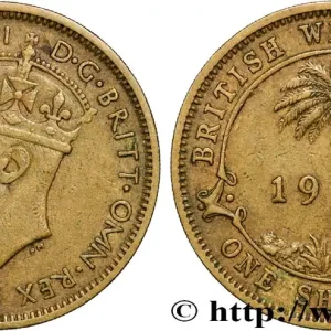 Artisanat AFRIQUE OCCIDENTALE BRITANNIQUE 1 Shilling Georges VI 1947 Heaton fwo_866535 Monde