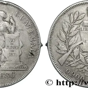 GUATEMALA 1 Peso 1897 Guatemala fwo_867938 Monde Meilleur Choix