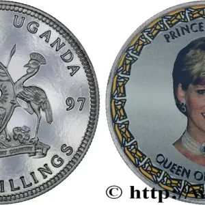 Pas Cher OUGANDA 2000 Shillings Proof Princesse Diana 1997 fwo_865318 Monde