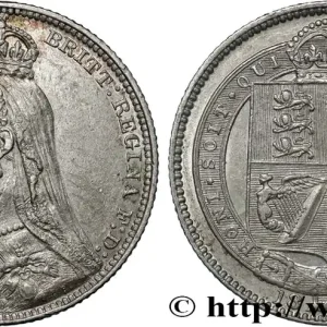 GRANDE BRETAGNE - VICTORIA 1 Shilling Victoria buste du jubilé 1889 fwo_865549 Monde Livraison Gratuite