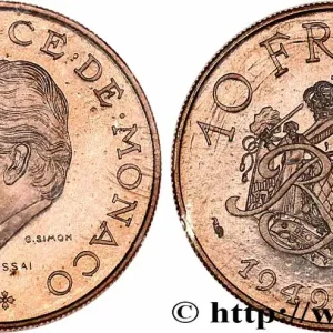 MONACO - PRINCIPAUTÉ DE MONACO - RAINIER III Essai de 10 Francs 25e anniversaire de règne 1974 Paris fwo_868268 Monde En Vogue