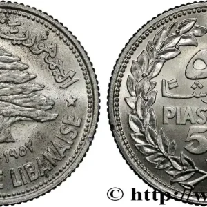 Vente Flash LIBAN 50 Piastres Cèdre du Liban 1952 Utrecht fwo_627639 Monde