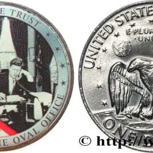 Livraison Mondiale ÉTATS-UNIS D'AMÉRIQUE 1 Dollar Eisenhower - Kennedy dans le bureau ovale n.d. fwo_685410 Monde