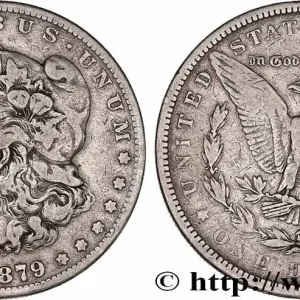 ÉTATS-UNIS D'AMÉRIQUE 1 Dollar Morgan 1879 San Francisco fwo_766733 Monde Produit De Marque