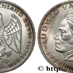 ALLEMAGNE 5 Mark 200e anniversaire de la naissance de Beethoven 1970 Stuttgart fwo_807964 Monde Artisanat