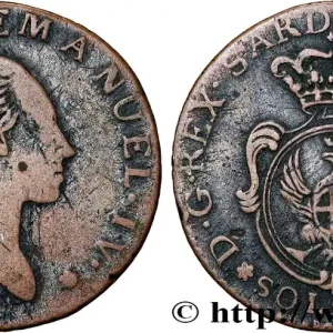 ITALIE - ROYAUME DE SARDAIGNE 7 Soldi 6 Denari Charles-Emmanuel IV 1800 Turin fwo_839962 Monde Nouvel Arrivage