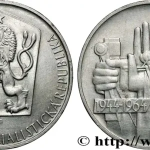 Prix Bas TCHÉCOSLOVAQUIE 10 Korun 20e anniversaire de l’insurrection slovaque de 1944 1964 fwo_846559 Monde