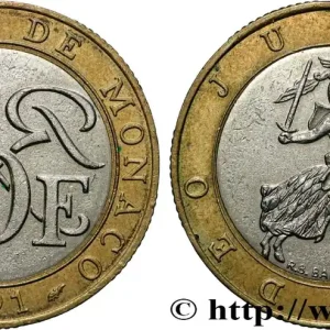 Premium MONACO 10 Francs Rainier III 1991 Paris fwo_848922 Monde