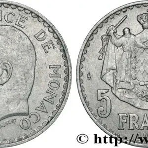 Meilleur Choix MONACO 5 Francs Louis II 1945 Paris fwo_852370 Monde