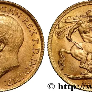 Usine Directe OR, PALLADIUM ET PLATINE INVESTISSEMENT 1 Souverain Georges V 1912 Londres fwo_854407 Monde