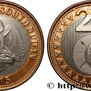 Top Qualité SOUDAN DU SUD 2 Pounds 2015 Pretoria fwo_854537 Monde