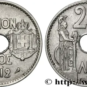 GRÈCE 20 Lepta Athena debout 1912 Paris fwo_854730 Monde Garantie Incluse