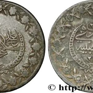 Livraison Mondiale TURQUIE 5 Kurush au nom de Mahmoud II AH1223 an 26 1833 Constantinople fwo_856066 Monde