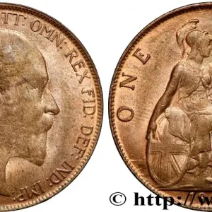 Haute Qualité ROYAUME-UNI 1 Penny Edouard VII 1907 fwo_858295 Monde