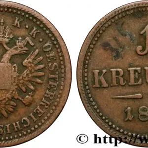 AUTRICHE 1 Kreuzer aigle bicéphale 1851 Vienne fwo_858732 Monde Vente Directe