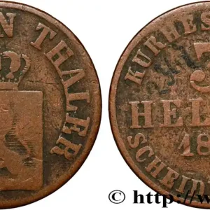 Super Prix ALLEMAGNE - HESSE 3 Heller Hesse-Cassel 1845 fwo_858735 Monde