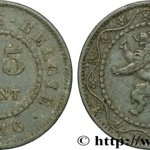 BELGIQUE 25 Centimes 1916 fwo_858740 Monde Pas Cher