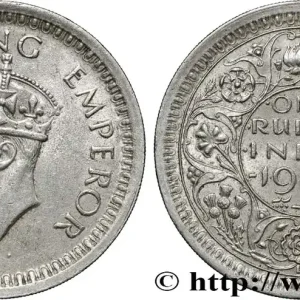 Original INDES BRITANNIQUES 1 Rupee (Roupie) Georges VI 1944 Bombay fwo_858915 Monde