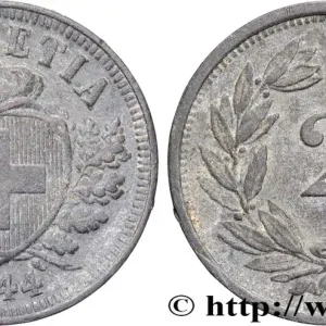 SUISSE 2 Centimes (Rappen) croix suisse 1944 Berne - B fwo_859086 Monde Meilleure Vente