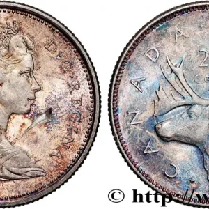CANADA 25 Cents 1966 fwo_859229 Monde Offre Spéciale