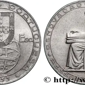 PORTUGAL 20 Escudos 25e anniversaire de la réforme financière 1953 fwo_859392 Monde Bon Marché