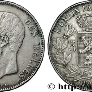Seulement Aujourd’hui BELGIQUE 5 Francs Léopold II 1872 fwo_860776 Monde
