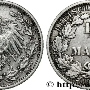 Gros Lot ALLEMAGNE 1/2 Mark Empire aigle impérial 1905 Hambourg fwo_861268 Monde