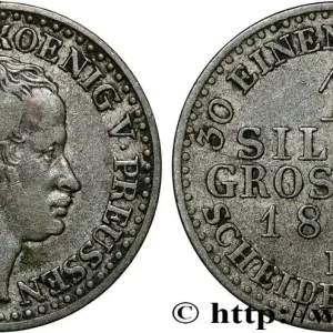 Garantie Incluse ALLEMAGNE - ROYAUME DE PRUSSE - FRÉDÉRIC-GUILLAUME III 1 Silber Groschen 1839 Düsseldorf fwo_862404 Monde