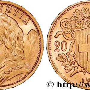 OR, PALLADIUM ET PLATINE INVESTISSEMENT 20 Francs or "Vreneli" 1927 Berne fwo_864306 Monde Livraison Express
