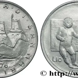 SAINT-MARIN 10 Lire 3 tours / enfant et fruits 1976 Rome fwo_864649 Monde Exclusif