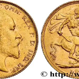 Livraison Gratuite OR, PALLADIUM ET PLATINE INVESTISSEMENT 1 Souverain Edouard VII 1908 Perth fwo_865266 Monde