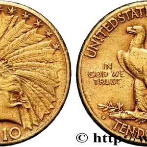 OR, PALLADIUM ET PLATINE INVESTISSEMENT 10 Dollars "Indian Head", 2e type 1910 San Francisco - S fwo_867678 Monde Nouveauté