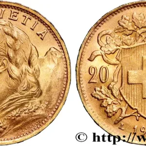 OR, PALLADIUM ET PLATINE INVESTISSEMENT 20 Francs "Vreneli" 1935 Berne fwo_867703 Monde Acheter En Ligne