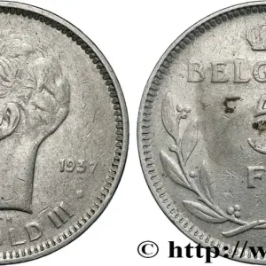Top Qualité BELGIQUE 5 Francs Léopold III 1937 fwo_868076 Monde