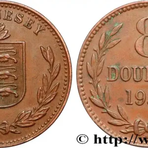 GUERNESEY 8 Doubles armes du baillage de Guernesey 1938 Heaton fwo_868216 Monde Nouvel Arrivage