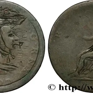 Exclusif ROYAUME-UNI 1/2 Penny Georges III, satirique 1807 fwo_865492 Monde