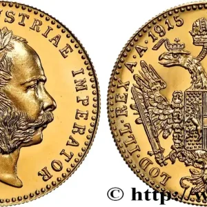 Seulement Aujourd’hui OR, PALLADIUM ET PLATINE INVESTISSEMENT 1 Ducat refrappe moderne François-Joseph Ier 1915 fwo_869859 Monde