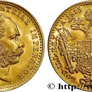 Exclusif OR, PALLADIUM ET PLATINE INVESTISSEMENT 1 Ducat refrappe moderne François-Joseph Ier 1915 fwo_869860 Monde