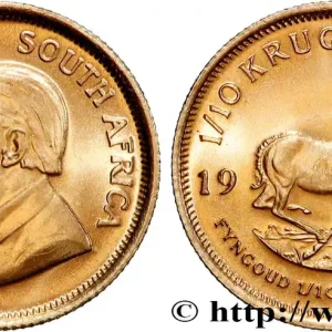 Nouveauté OR, PALLADIUM ET PLATINE INVESTISSEMENT 1/10 Oz - 1/10 Krugerrand 1981 Prétoria fwo_869879 Monde